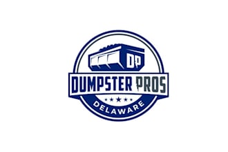 design cleaning brand logo for dumpster rental business