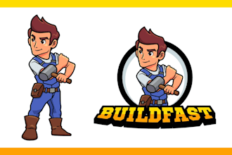 do professional amazing real state, contractor logo
