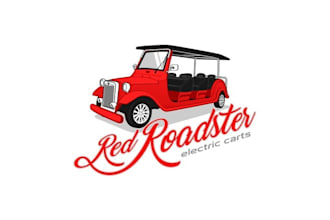 do electric cars truck logo with fun transportation company