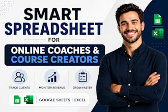 build a spreadsheet for online coaches, coach CRM spreadsheet client tracking