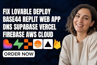 fix lovable deploy base44 replit web app dns supabase vercel firebase aws cloud