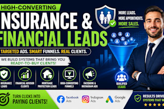 generate life insurance, financial advisor and health insurance leads website