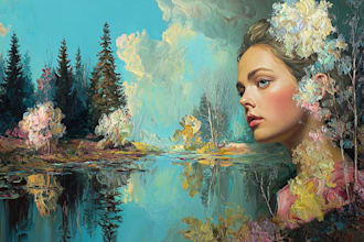 paint a oil painting art and fantasy art