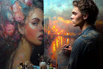 paint renaissance art oil painting portrait