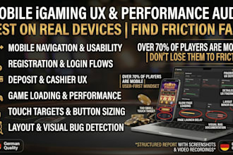 test your igaming platform on mobile