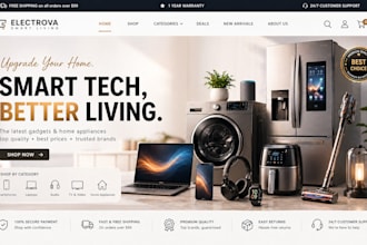 build shopify electronics gadget and home appliances store