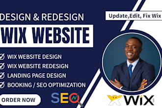 wix website redesign wix website design wix website update,edit, fix wix website