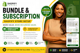 create shopify bundle offers and setup subscription store for recurring revenue