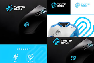 create modern tech brand identity for startup business