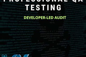 do professional QA testing and review your web application