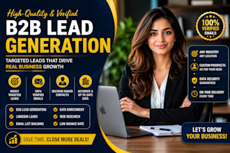 do b2b lead generation, email list building and data enrichment