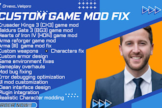 custom game mods, fix mods, build assets for skyrim, fallout 4, cyberpunk, bg3