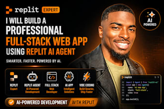 build a professional full stack web app using replit ai agent  replit expert