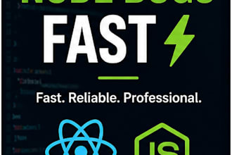 fix your react js and node js bug in hours