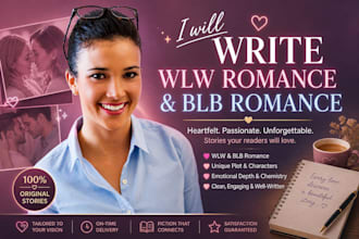 write a wlw romance book and blb romance