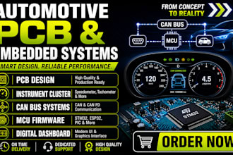 automotive pcb design instrument cluster can bus mcu embedded dashboard firmware