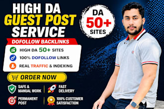 do SEO guest post on  real websites with blogger outreach