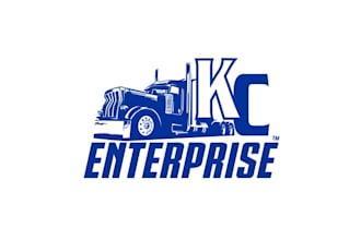 design extraordinary wrecked semi truck logo