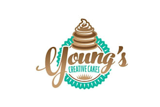 design food cupcakes and cake pops business logo