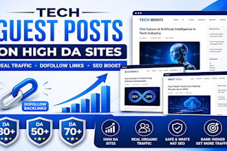 create tech guest posts with dofollow backlinks