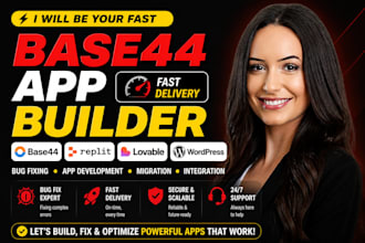 publish base44 web app base44 bug fixing base44 to wordpress base44 expert