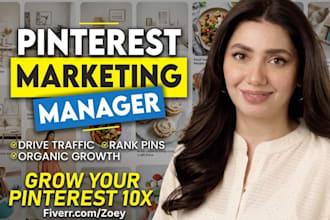 be your pinterest marketing manager and SEO expert