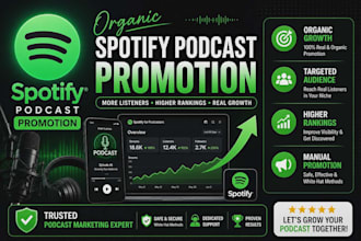 organic spotify podcast promotion and audience growth
