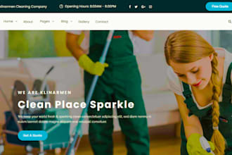 build cleaning business website house cleaning office cleaning wordpress website