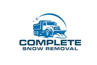 design automotive truck logo with complete snow removal