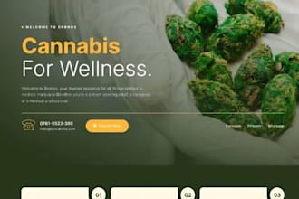 design cannabis website cbd hemp website weed marijuana ecommmerce website
