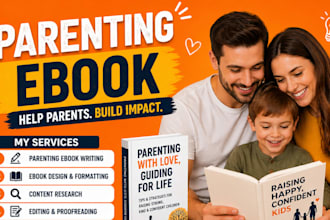 write amazon KDP parenting book ebook writing, ghostwriting and editing