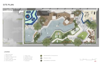 render 2d site plan
