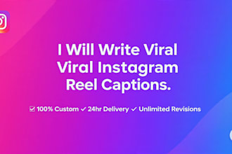 write viral instagram reels captions and hashtags for business