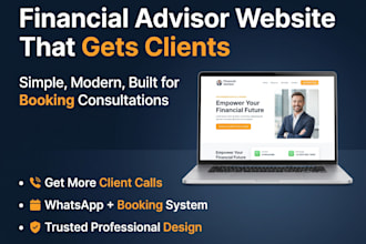build a high converting financial advisor website that gets client bookings