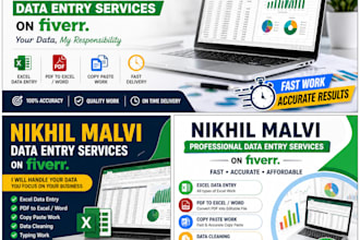 do data entry, copy paste, typing work in excel or word