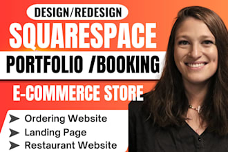 build squarespace portfolio website for photographer artist saloon square up pos
