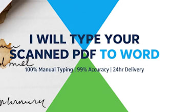 fast typing, PDF to word, CV design in 2 hours