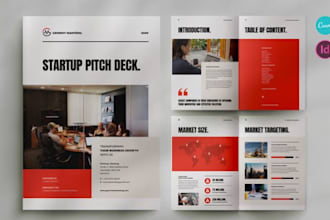 design venture pitch deck, startup, investor presentation for fundraising