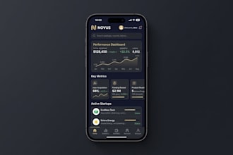 design elegant mobile UI UX for startups