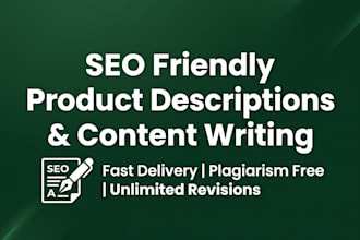 seo friendly product descriptions and content
