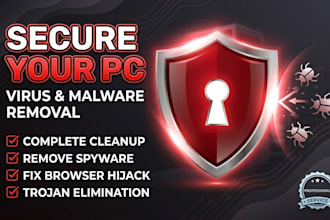 remove viruses, malware and spyware from your PC