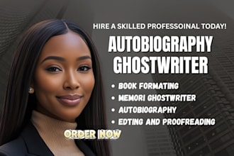 ghostwrite your memoir, life story, or biography with authenticity