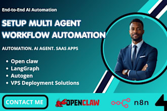 setup multi agent workflow automation open claw autogen langgraph ai developer
