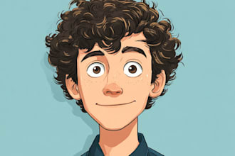 draw cute cartoon portrait