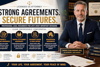draft a US cohabitation agreement to protect your assets