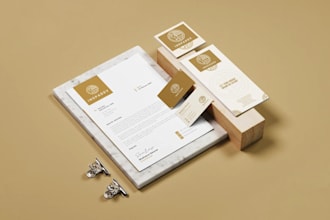 design brand new letterhead and attractive business card