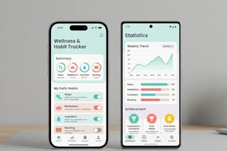 design beautiful UI UX for ios and android apps