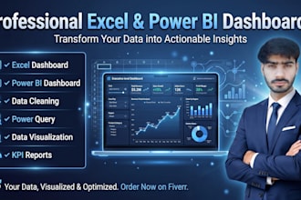 create excel and power bi dashboards