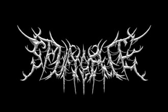 do a technical deathmetal deathcore and metalcore logo