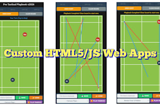 develop a responsive custom canvas web tool or playbook